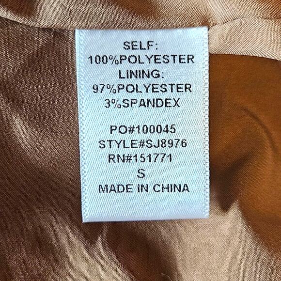 NEW! Le Lis Corduroy Jacket Insulated Oversized Brown Women's Small - Picture 6 of 8